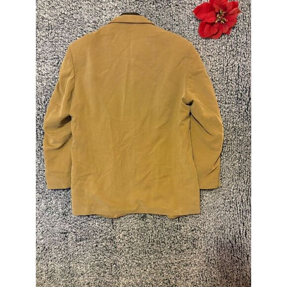 Vintage Marks & Spencer Men's Blazer Gold Medium Classic Formal - Picture 2 of 10